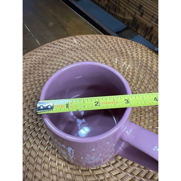 THYME & TABLE™️~ MAUVE STONEWARE "PRAY PRAY PRAY" MUG ~ 14 Oz. - Picture 6 of 6